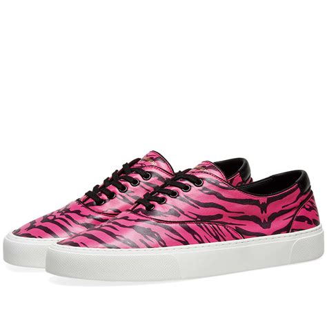 pink zebra ysl men shoes|saint laurent ysl sneakers.